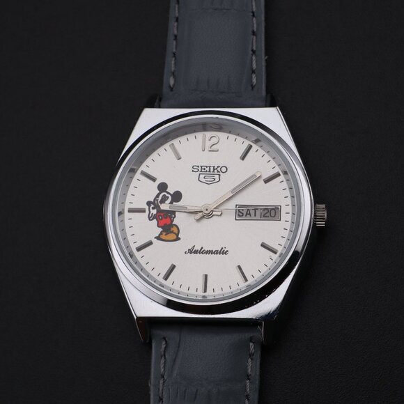 Vintage Seiko Mickey Mouse Automatic Japanese Movement D/D Men's Wrist Watch - Picture 6 of 14